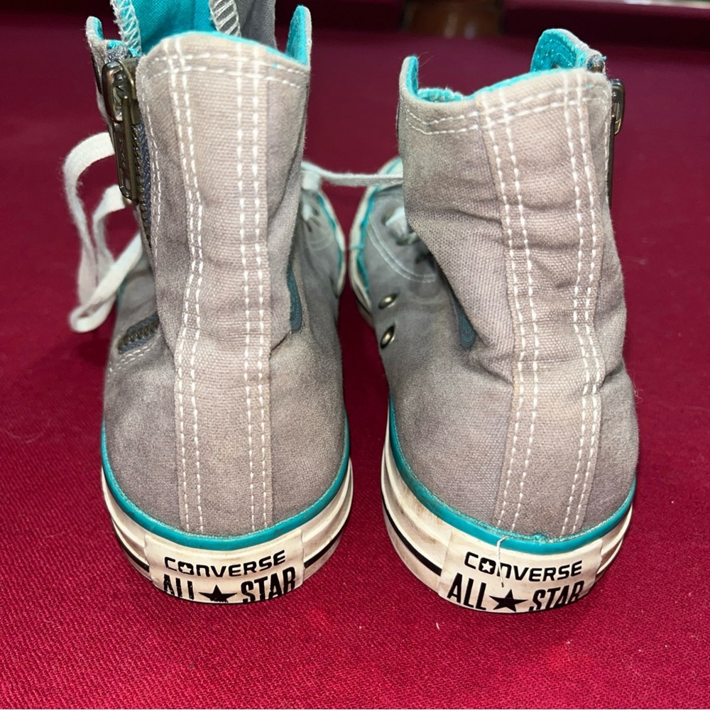 Chuck Taylor Converse All Star High Tops Limited Edition No Time To Lace Size 6 - Picture 9 of 14